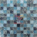 Blue Crystal Cracked Glass Mosaic Tile (CC164)